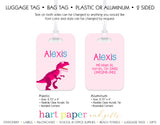 Dinosaurs T Rex T-Rex Luggage Bag Tag School & Office Supplies - Everything Nice