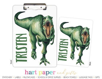 T-Rex Dinosaur Personalized Clipboard School & Office Supplies - Everything Nice