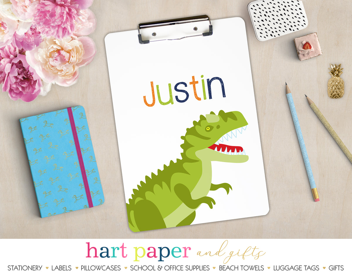 T-Rex Dinosaur Personalized Clipboard School & Office Supplies - Everything Nice