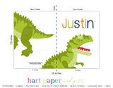 Dinosaur Dino T-Rex T Rex Personalized 2-Pocket Folder School & Office Supplies - Everything Nice