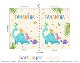 Girly Dinosaur Personalized Notebook or Sketchbook School & Office Supplies - Everything Nice