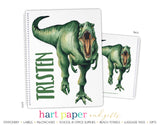 T-Rex Dinosaur Personalized Notebook or Sketchbook School & Office Supplies - Everything Nice