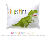 Tyrannosaurus Rex Dinosaur Dino Personalized Pillowcase Pillowcases - Everything Nice