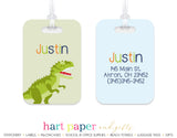 Dinosaurs T Rex T-Rex Luggage Bag Tag School & Office Supplies - Everything Nice