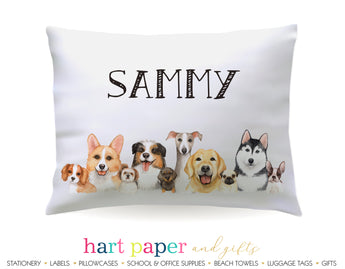 Dogs Personalized Pillowcase Pillowcases - Everything Nice