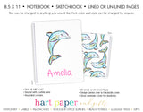 Dolphin Personalized Notebook or Sketchbook School & Office Supplies - Everything Nice