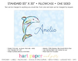 Dolphin Personalized Pillowcase Pillowcases - Everything Nice