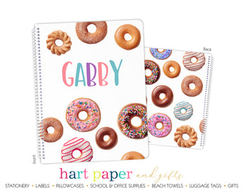 Donuts Personalized Notebook or Sketchbook School & Office Supplies - Everything Nice