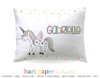 Unicorn Rainbow Personalized Pillowcase Pillowcases - Everything Nice
