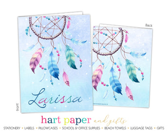 Dream Catcher Personalized 2-Pocket Folder School & Office Supplies - Everything Nice