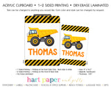 Dump Truck Personalized Clipboard School & Office Supplies - Everything Nice