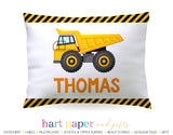 Dump Truck Personalized Pillowcase Pillowcases - Everything Nice
