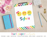 Rainbow Emoji Happy Face Personalized Clipboard School & Office Supplies - Everything Nice