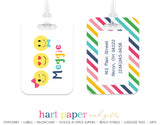 Emoji Happy Face Luggage Bag Tag School & Office Supplies - Everything Nice