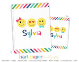 Emoji Happy Face Personalized Notebook or Sketchbook School & Office Supplies - Everything Nice