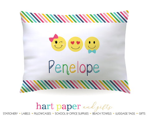Emoji Happy Faces Personalized Pillowcase Pillowcases - Everything Nice