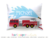 Firetruck Personalized Pillowcase Pillowcases - Everything Nice