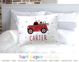 Firetruck Personalized Pillowcase Pillowcases - Everything Nice