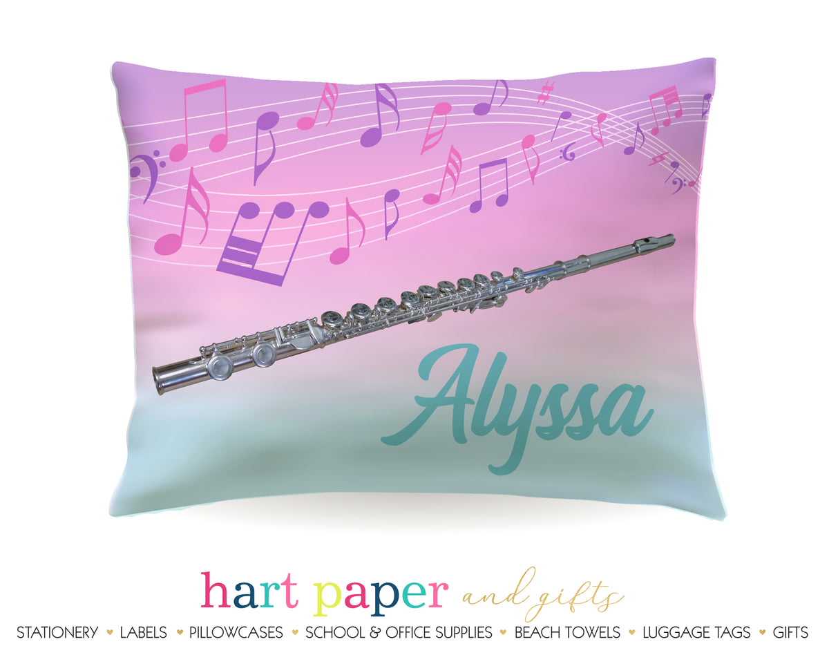 Flute Personalized Pillowcase Pillowcases - Everything Nice