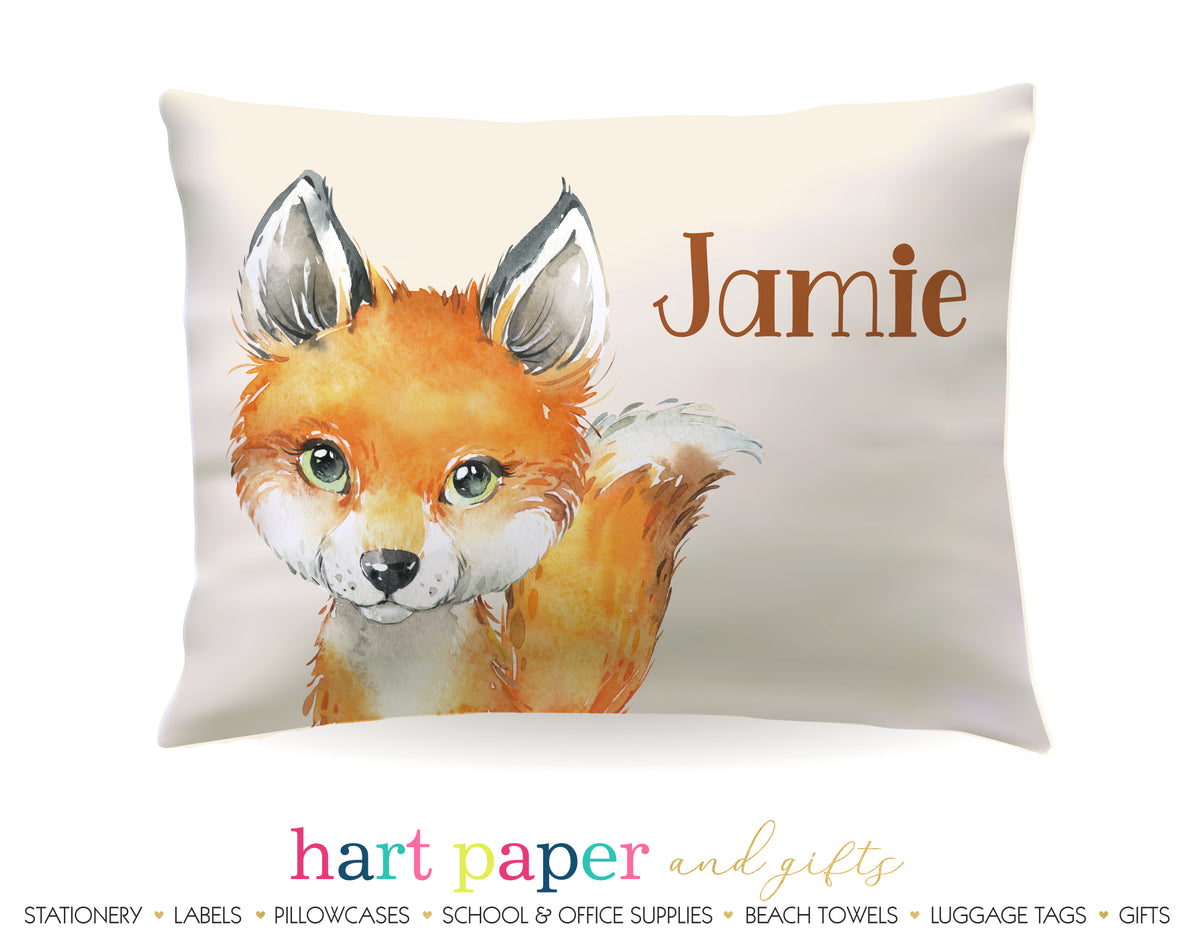 Fox Personalized Pillowcase Pillowcases - Everything Nice