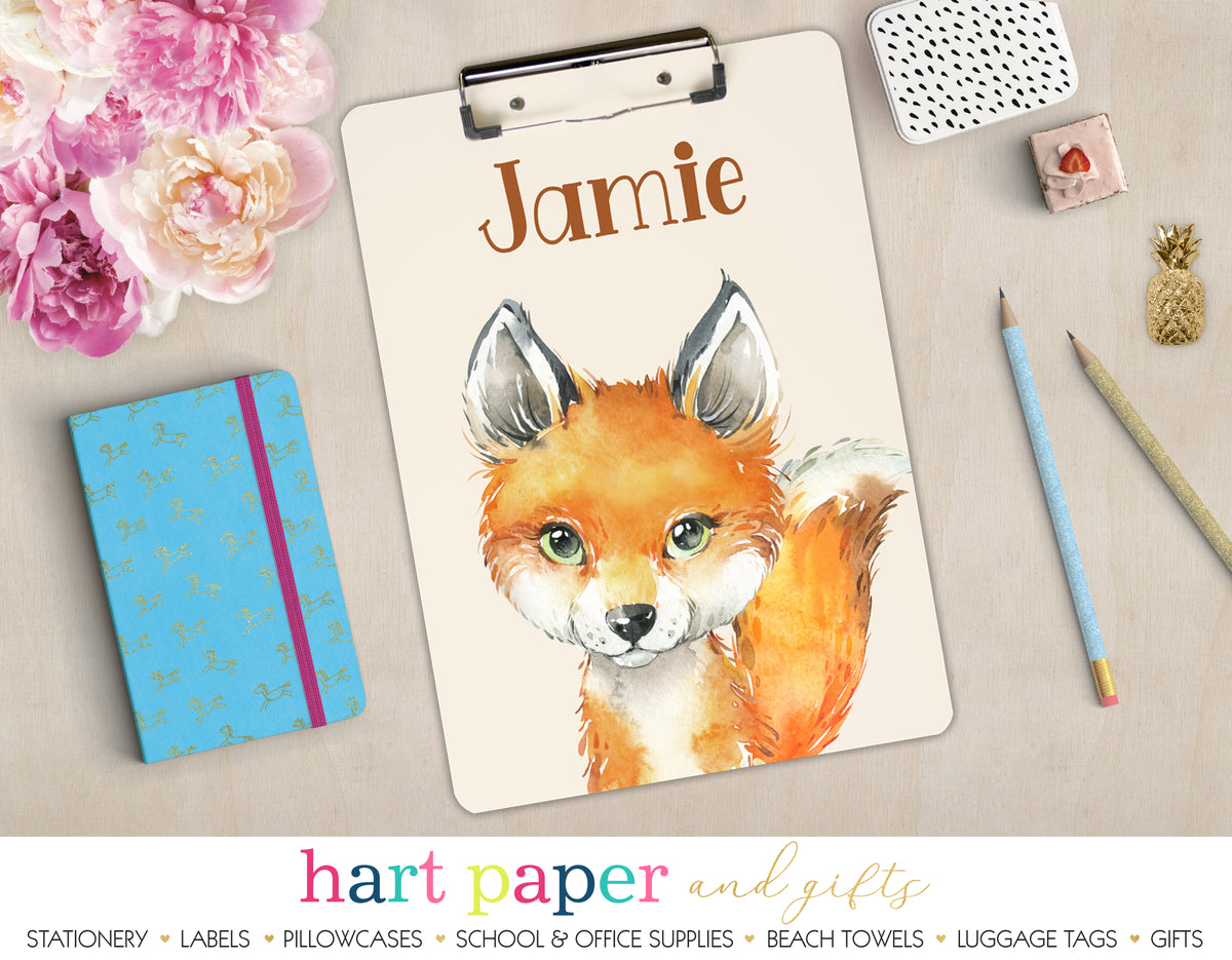 Fox Personalized Clipboard School & Office Supplies - Everything Nice