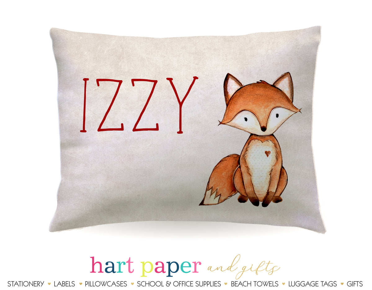 Fox Personalized Pillowcase Pillowcases - Everything Nice