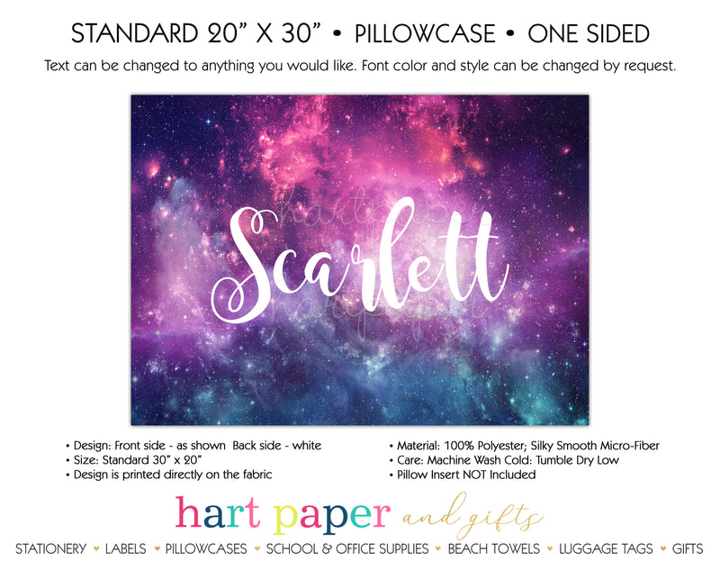 Galaxy Stars Space Celestial Personalized Pillowcase Pillowcases - Everything Nice