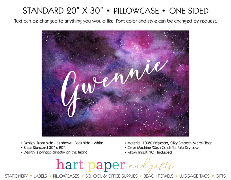 Galaxy Stars Space Celestial Personalized Pillowcase Pillowcases - Everything Nice