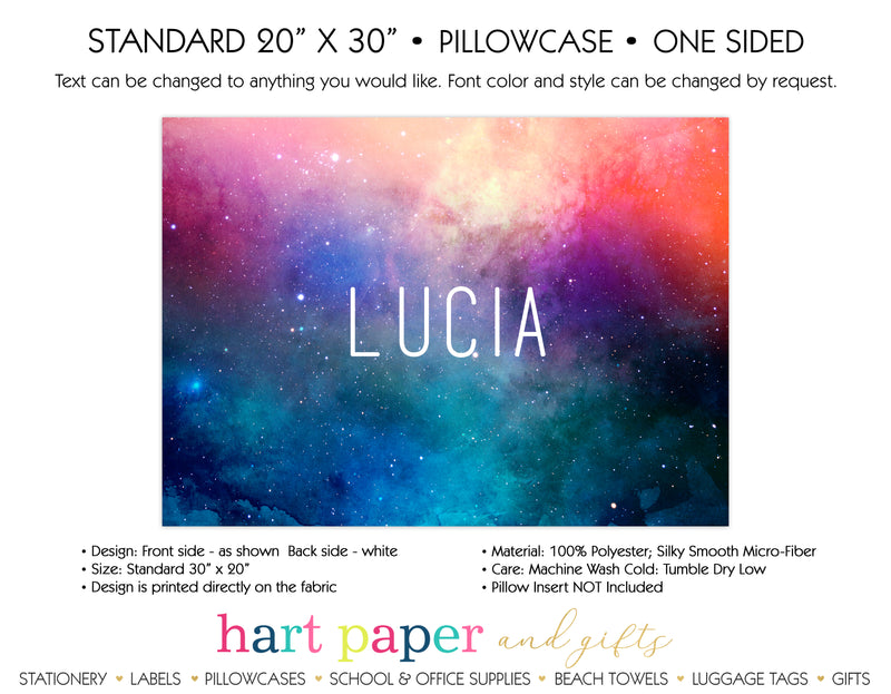 Galaxy Stars Space Celestial Personalized Pillowcase Pillowcases - Everything Nice
