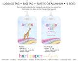 Giraffe Rainbow Luggage Bag Tag School & Office Supplies - Everything Nice