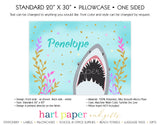 Shark Personalized Pillowcase Pillowcases - Everything Nice