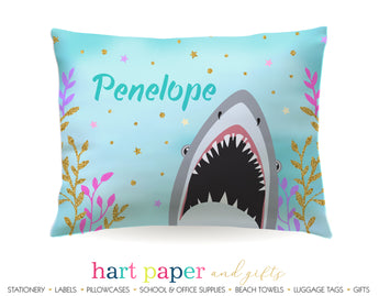 Shark Personalized Pillowcase Pillowcases - Everything Nice