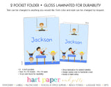 Gymnastics Personalized 2-Pocket Folder School & Office Supplies - Everything Nice
