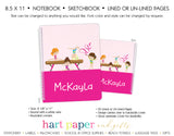 Gymnastics Personalized Notebook or Sketchbook School & Office Supplies - Everything Nice