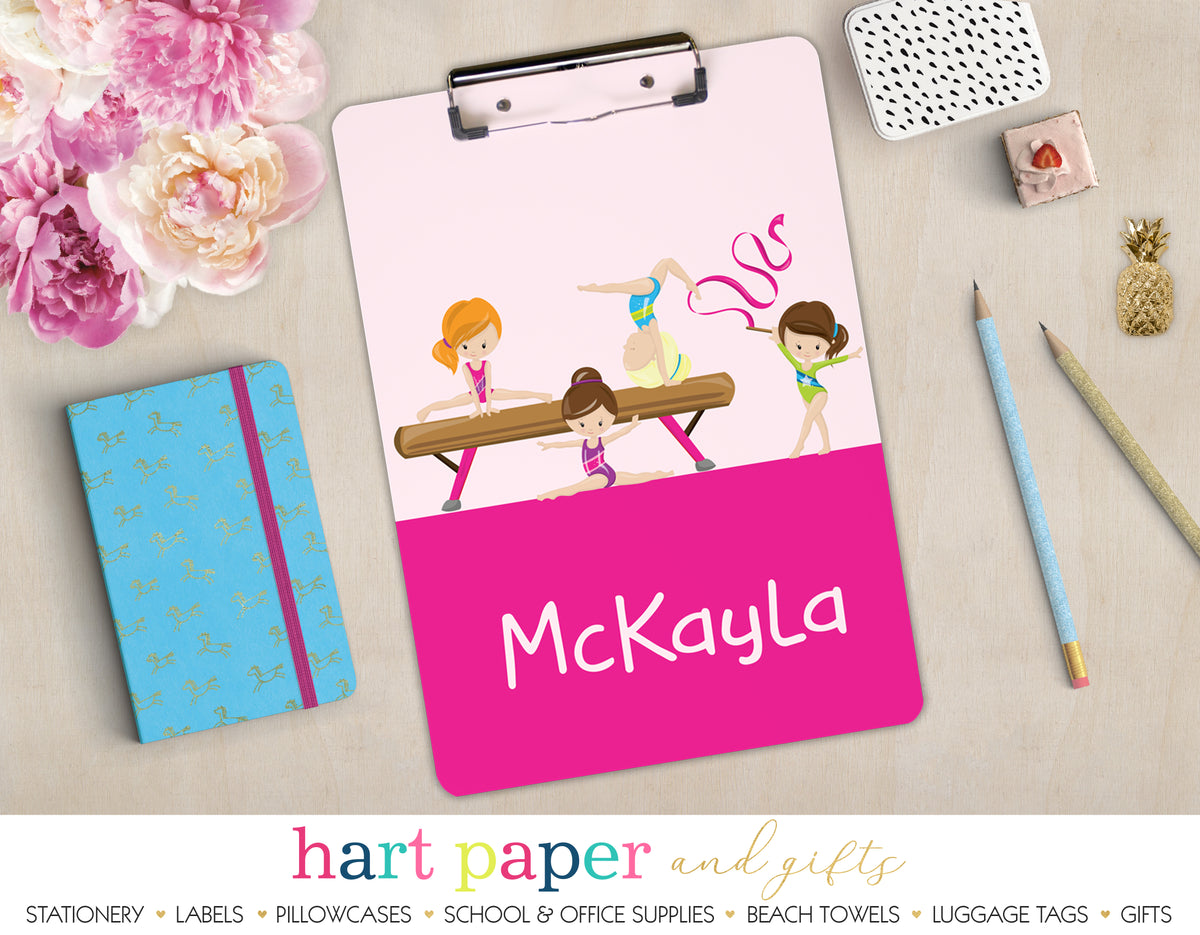 Gymnastics Personalized Clipboard School & Office Supplies - Everything Nice