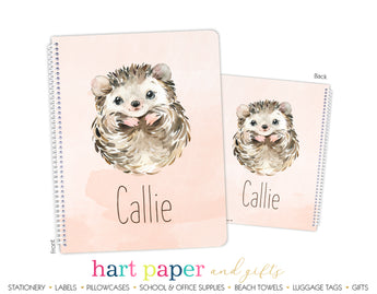 Hedgehog Personalized Notebook or Sketchbook School & Office Supplies - Everything Nice