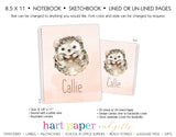 Hedgehog Personalized Notebook or Sketchbook School & Office Supplies - Everything Nice