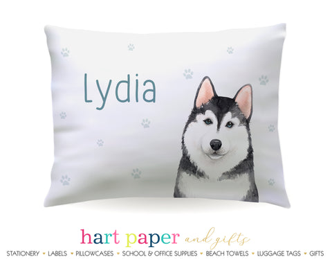 Husky Dog Personalized Pillowcase Pillowcases - Everything Nice