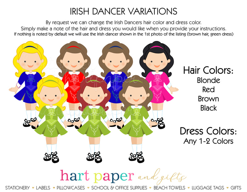 Irish Dancer Personalized 2-Pocket Folder School & Office Supplies - Everything Nice