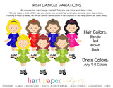 Irish Dancer Personalized 2-Pocket Folder School & Office Supplies - Everything Nice