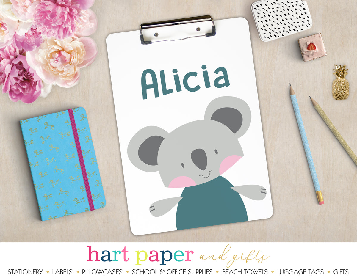Koala Bear Personalized Clipboard School & Office Supplies - Everything Nice