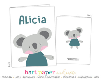 Koala Bear Personalized 2-Pocket Folder School & Office Supplies - Everything Nice