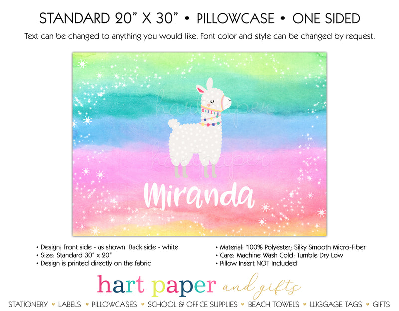 Llama Alpaca Personalized Pillowcase Pillowcases - Everything Nice