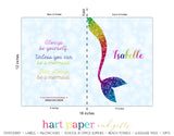 Rainbow Mermaid Tail Personalized 2-Pocket Folder School & Office Supplies - Everything Nice