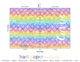 Mermaid Scales Rainbow Personalized 2-Pocket Folder School & Office Supplies - Everything Nice