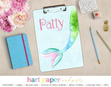 Mermaid Tail b Personalized Clipboard School & Office Supplies - Everything Nice
