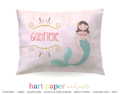 Mermaid Personalized Pillowcase Pillowcases - Everything Nice