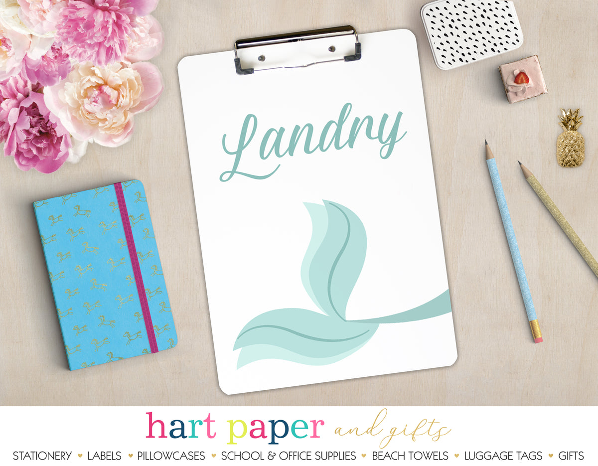 Mermaid Tail Personalized Clipboard School & Office Supplies - Everything Nice