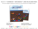 Monster Trucks Personalized Notebook or Sketchbook School & Office Supplies - Everything Nice
