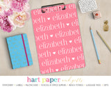 Name Hearts Personalized Clipboard School & Office Supplies - Everything Nice